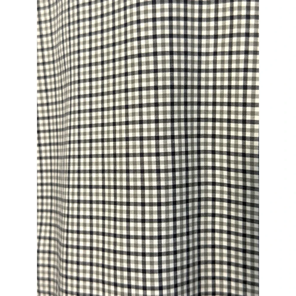 Ermenegildo Zegna Dress Shirt Men US 16 EU 41 Regular Black Gray Check Designer